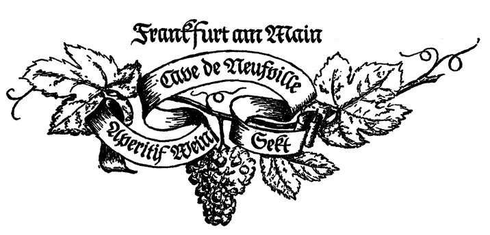 Gezeichnetes Logo des Weinkellers